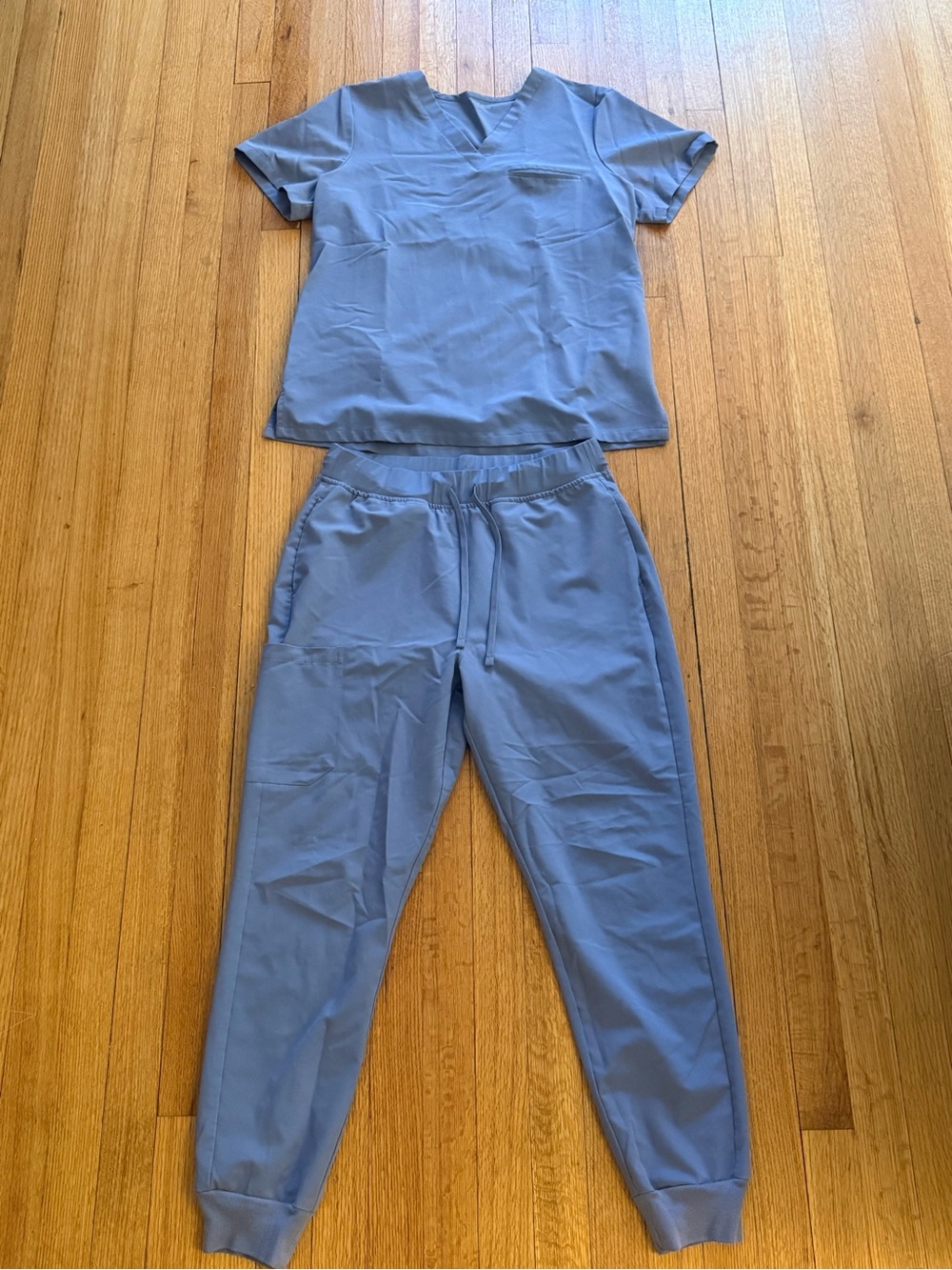 Mandala Scrubs Set - Periwinkle | Women’s M | One Pocket Top&High-Waist Joggers